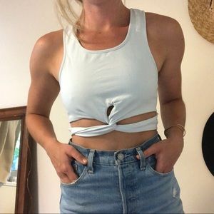 GYMSHARK MINT CROP TOP